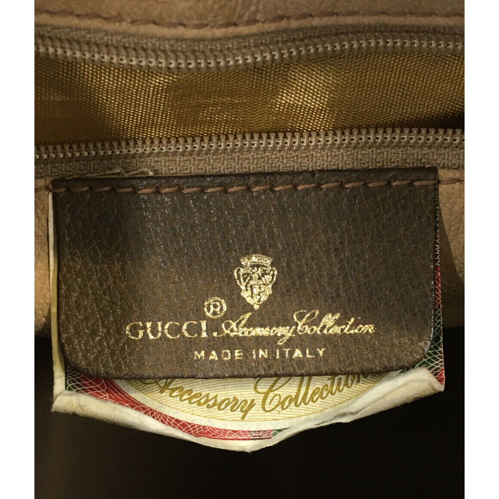 Gucci Web Line bag Supreme Brown Sherry Boston GG - Picture 4 of 6